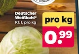 Deutscher Weißkohl für 0,99 € bei Netto mit dem Scottie im Angebot Deutscher Weißkohl im aktuellen Netto mit dem Scottie Prospekt