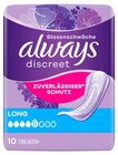 Discreet Inkontinenz-Einlagen von Always im aktuellen REWE Prospekt für 2,99 €