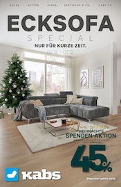 Aktueller Kabs Prospekt mit Ecksofa, "ECKSOFA SPECIAL", Seite 1