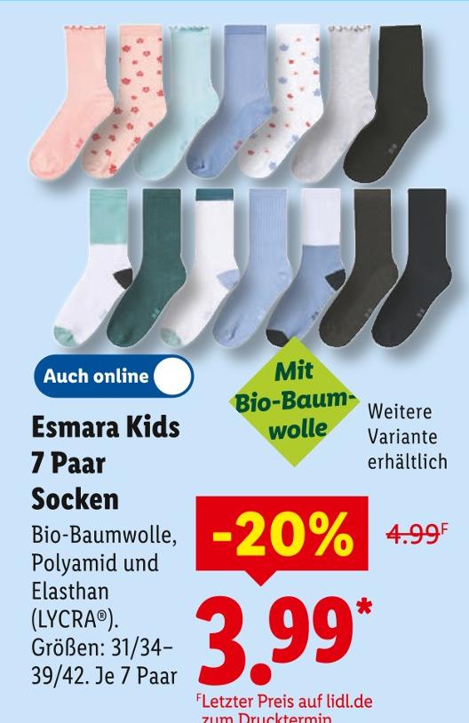Kids 7 Paar Socken