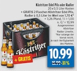 Edel Pils Angebote von Köstritzer bei diska Annaberg-Buchholz für 10,99 €
