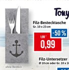 Filz-Bestecktasche im Angebot bei Kaufhaus Stolz in Kiel Filz-Bestecktasche Angebote bei Kaufhaus Stolz Kiel für 0,99 €