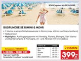 BUSRUNDREISE RIMINI & MEHR  im aktuellen Netto Marken-Discount Prospekt für 399,00 €