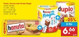 Duplo, Hanuta oder Kinder Riegel im Angebot bei Netto Marken-Discount in Rostock Duplo, Hanuta oder Kinder Riegel Angebote bei Netto Marken-Discount Rostock für 6,66 €