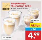 Doppelwandige Thermogläser, 2er Set im Angebot bei Netto Marken-Discount in Augsburg Doppelwandige Thermogläser, 2er Set Angebote von Dekor bei Netto Marken-Discount Augsburg für 4,99 €