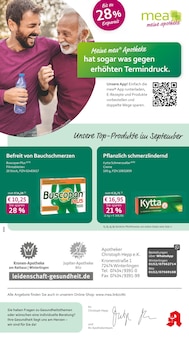 mea - meine apotheke Prospekt der Woche "Unsere September-Angebote" Seite 1, 01.09.2025 bis 30.09.2025 für Bitz Aktueller mea - meine apotheke Prospekt "Unsere September-Angebote" Seite 1 von 4 Seiten für Bitz
