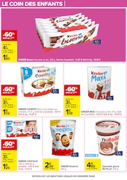 Prix et réduction Kinder Country dans le prospectus Carrefour en cours Offre Kinder Country dans le catalogue Carrefour du moment à la page 8