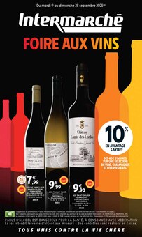 Prospectus Intermarché de la semaine "FOIRE AUX VINS" avec 1 pages, valide du 09/09/2025 au 28/09/2025 pour Pont-Audemer et alentours