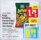 Ringli, Frit-Sticks, Paprika-Ecken, Zwiebli-Ringe oder Jumpys von funny-frisch für 0,99 € bei EDEKA im Angebot Ringli, Frit-Sticks, Paprika-Ecken, Zwiebli-Ringe oder Jumpys von funny-frisch im aktuellen EDEKA Prospekt
