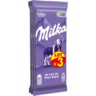 Tablette de chocolat au lait du pays alpin - MILKA en promo chez Carrefour Market Maubeuge à 5,99 €