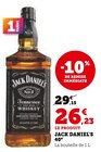 Tennessee Whiskey 40° - Jack Daniel's - U Express à Cholet Tennessee Whiskey 40° - Jack Daniel's en promo chez U Express Cholet à 26,23 €
