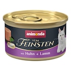 Animonda Cat Dose vom Feinsten Mousse Adult Huhn + Lamm  85 g bei Zookauf im Prospekt "" für 0,55 €