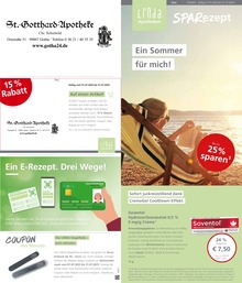 Apotheke Prospekt von LINDA in Gotha Aktueller LINDA Apotheken Prospekt für Gotha: Aktuelle Angebote mit 3} Seiten, 01.07.2025 - 31.07.2025