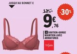 Soutien-gorge maintien avec armatures - TISSIAIA en promo chez E.Leclerc Le Havre à 9,76 €