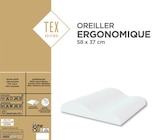 Oreiller "Ergonomique préformé" - TEX HOME à 18,74 € dans le catalogue Carrefour