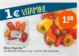 Mini-Paprika Angebote bei tegut Ansbach für 1,00 €