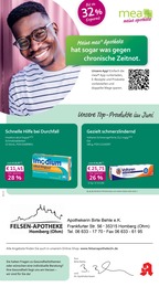 mea - meine apotheke Prospekt für Gemünden mit 4 Seiten mea - meine apotheke Prospekt für Gemünden: "Unsere Juni-Angebote", 4 Seiten, 01.06.2026 - 30.06.2026