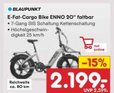 E-Fat-Cargo Bike ENNO 20" faltbar im Angebot bei Netto Marken-Discount in Albstadt E-Fat-Cargo Bike ENNO 20" faltbar Angebote von Blaupunkt bei Netto Marken-Discount Albstadt für 2.199,00 €