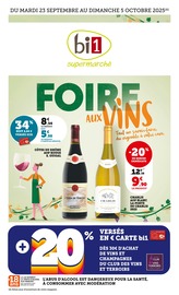 Prospectus Supermarchés Bi1 en cours à Malpas et alentours, "FOIRE AUX VINS", 29 pages, 23/09/2025 - 05/10/2025 Catalogue Supermarchés Bi1 en cours à Malpas et alentours, "FOIRE AUX VINS", 29 pages, 23/09/2025 - 05/10/2025