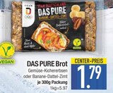 DAS PURE Brot Gemüse-Kichererbsen von  im aktuellen EDEKA Prospekt für 1,79 €