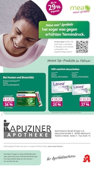 mea - meine apotheke Prospekt der KW 5 "Unsere Februar-Angebote" Aktueller mea - meine apotheke Prospekt "Unsere Februar-Angebote" Seite 1 von 4 Seiten