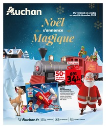 Prospectus Auchan Hypermarché  "Noël s'annonce magique", 116 pages, 14/10/2022 - 06/12/2022