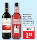 Original Süß & Fruchtig Trollinger Wein Angebote von Württemberg WZG bei Marktkauf Aalen für 3,49 €