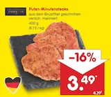 Aktuelle Grillfleisch Angebote bei Netto Marken-Discount in Lübeck Aktuelles Puten-Minutensteaks Angebot bei Netto Marken-Discount in Lübeck ab 3,49 €