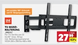 Aktuelle Fernseher Angebote bei Marktkauf in Böblingen Aktuelles TV-Wandhalterung Angebot bei Marktkauf in Böblingen ab 27,99 €