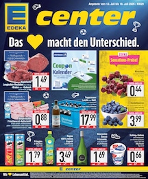 Aktueller E center Prospekt, "Wir lieben Lebensmittel.", mit Angeboten der Woche, gültig von 13.07.2026 bis 13.07.2026