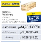 Weinbrand Angebote von Chantré bei Metro Bünde für 39,70 €