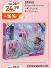 Adventskalender Angebote von BARBIE bei Müller Meerbusch für 24,99 €