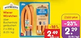 Wiener Würstchen von Hofmaier für 2,29 € bei Netto Marken-Discount im Angebot Wiener Würstchen von Hofmaier im aktuellen Netto Marken-Discount Prospekt