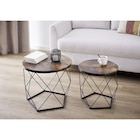 Gifi Lézignan-Corbières - Promo Table basse bois et métal x2 Détroit noir Ø40xH36cm et Ø50xH40cm Promo Table basse bois et métal x2 Détroit noir Ø40xH36cm et Ø50xH40cm à 20,30 € dans le catalogue Gifi à Lézignan-Corbières