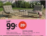 Fauteuil Cocoon en promo à 99,00 € chez E.Leclerc Fauteuil Cocoon dans le catalogue E.Leclerc