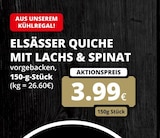 Elsässer Quiche mit Lachs & Spinat im Angebot bei REWE in Hürth Elsässer Quiche mit Lachs & Spinat Angebote bei REWE Hürth für 3,99 €
