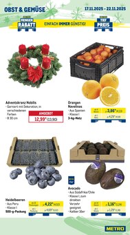 Adventskranz im aktuellen METRO Prospekt (Erfurt) Adventskranz im METRO Prospekt "Wochenangebote SCO + Charity" mit 26 Seiten (Erfurt)