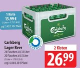Lager Beer 24 Flaschen à 0,33 Liter bei famila Nordost im Prospekt "" für 13,99 €