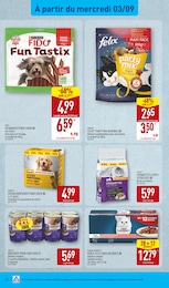 Prix et réduction Alimentation Chat dans le prospectus Aldi en cours Offre Alimentation Chat dans le catalogue Aldi du moment à la page 34
