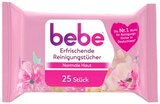 Erfrischende Reinigungstücher im REWE Prospekt Erfrischende Reinigungstücher von Bebe im aktuellen REWE Prospekt für 1,99 €