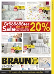 Aktueller BRAUN Möbel-Center Prospekt mit Bettwäsche, "Gröööößter Sale des Jahres!", Seite 20