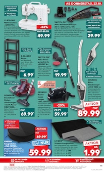 Akkustaubsauger Angebot im Kaufland Prospekt, gültig von 23.10.2025 bis 29.10.2025 Akkustaubsauger Angebot im aktuellen Kaufland Prospekt auf Seite 41
