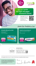 mea - meine apotheke Apotheken Prospekt der aktuellen Woche mit 4 Seiten, gültig von 01.06.2026 bis 30.06.2026, in Nattheim und Umgebung Aktueller mea - meine apotheke Apotheken Prospekt in Nattheim und Umgebung, "Unsere Juni-Angebote" mit 4 Seiten, 01.06.2026 - 30.06.2026