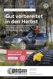 Volkswagen Prospekt für Borsdorf: "Mit frischen Reifen durch den Herbst", 1 Seite, 01.09.2024 - 30.11.2024