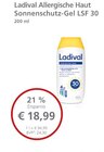 Allergische Haut Sonnenschutz-Gel LSF 30 bei LINDA im Prospekt "" für 18,99 €
