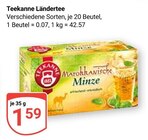 Marokkanische Minze Angebote von Teekanne bei GLOBUS Pirmasens für 1,59 €
