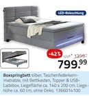 Aktuelle Boxspringbett Angebote bei ROLLER in Frankfurt (Main) Aktuelles Boxspringbett Angebot bei ROLLER in Frankfurt (Main) ab 799,99 €