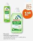 Geschirrspülmittel Angebote von Frosch bei tegut München für 1,49 €