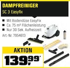 Aktuelle Dampfreiniger Angebote bei OBI in Mainz Aktuelles Dampfreiniger SC 3 Easyfix Angebot bei OBI in Mainz ab 139,99 €