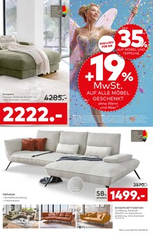 Couch im porta Möbel Prospekt "RABATTMAGIE IM FEE-BRUAR" mit 24 Seiten (Neuss)